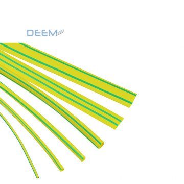 DEEM Protecting and insulating wires harnesses heat shrink wrap tube with green yellow color